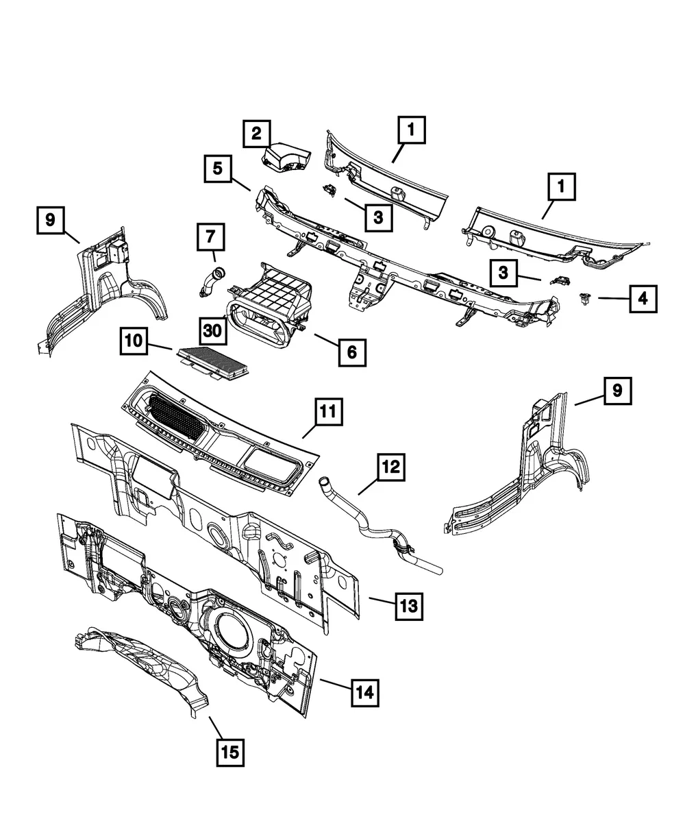 Fender Reinforcement, Left - Mopar (68452280aa)