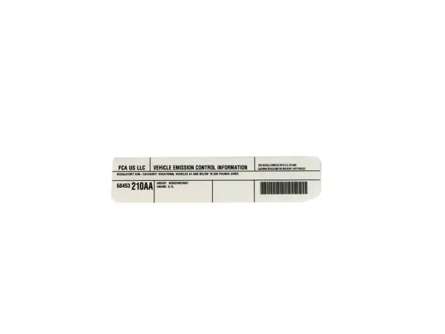 Label - Mopar (68453210aa) - view 4