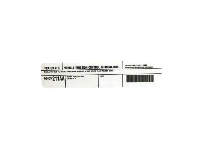 Label - Mopar (68453211aa) - view 3