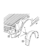 Splash Shield, Right - Mopar (68453298aa) - view 12