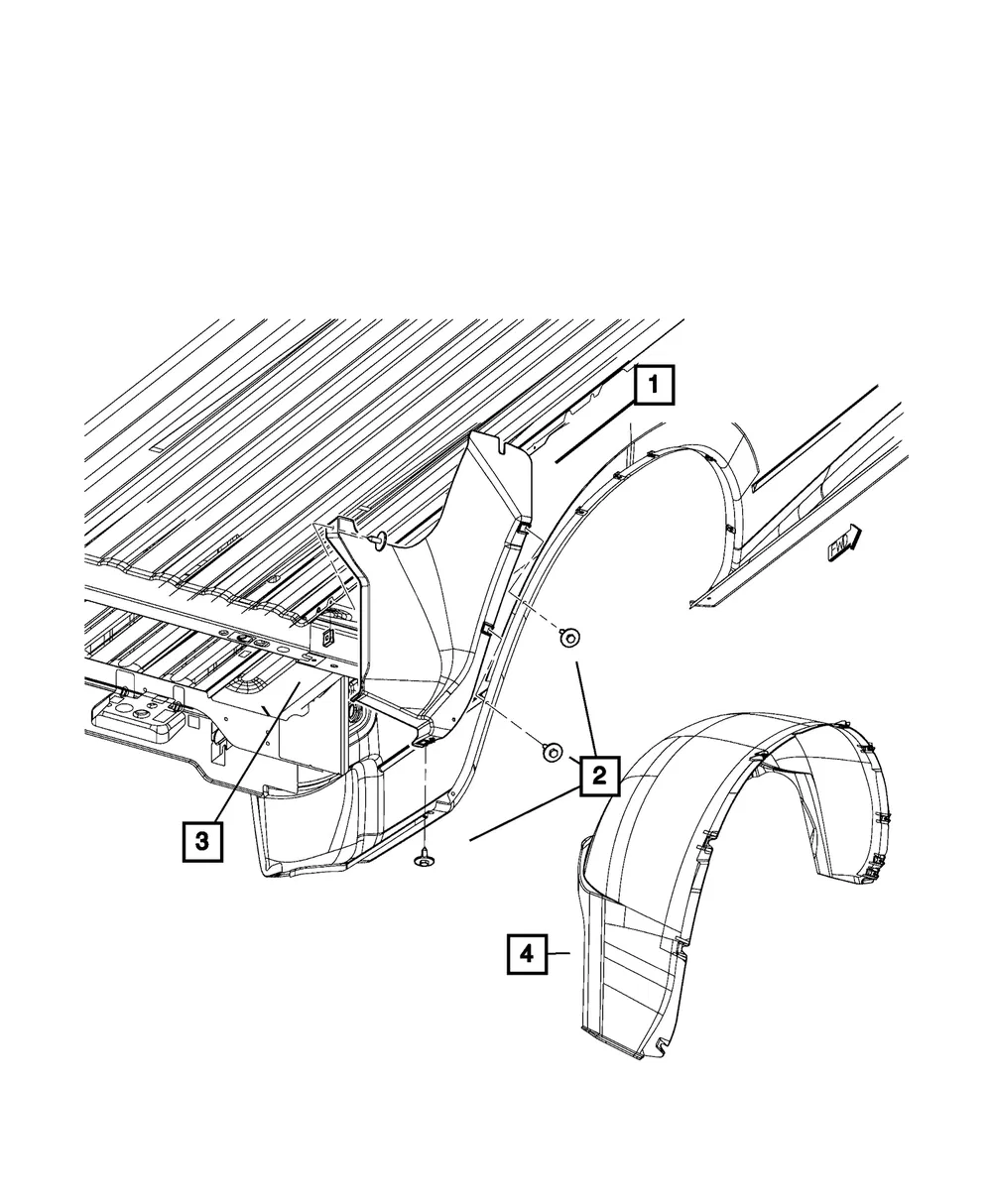 Splash Shield, Right - Mopar (68453298aa) - view 6