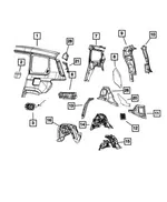 D Pillar Upper Extension, Right - Mopar (68458710AA) - view 5