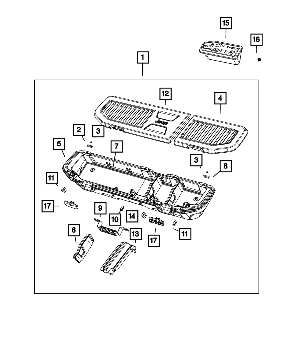Storage Compartment Hinge - Mopar (68458811aa)