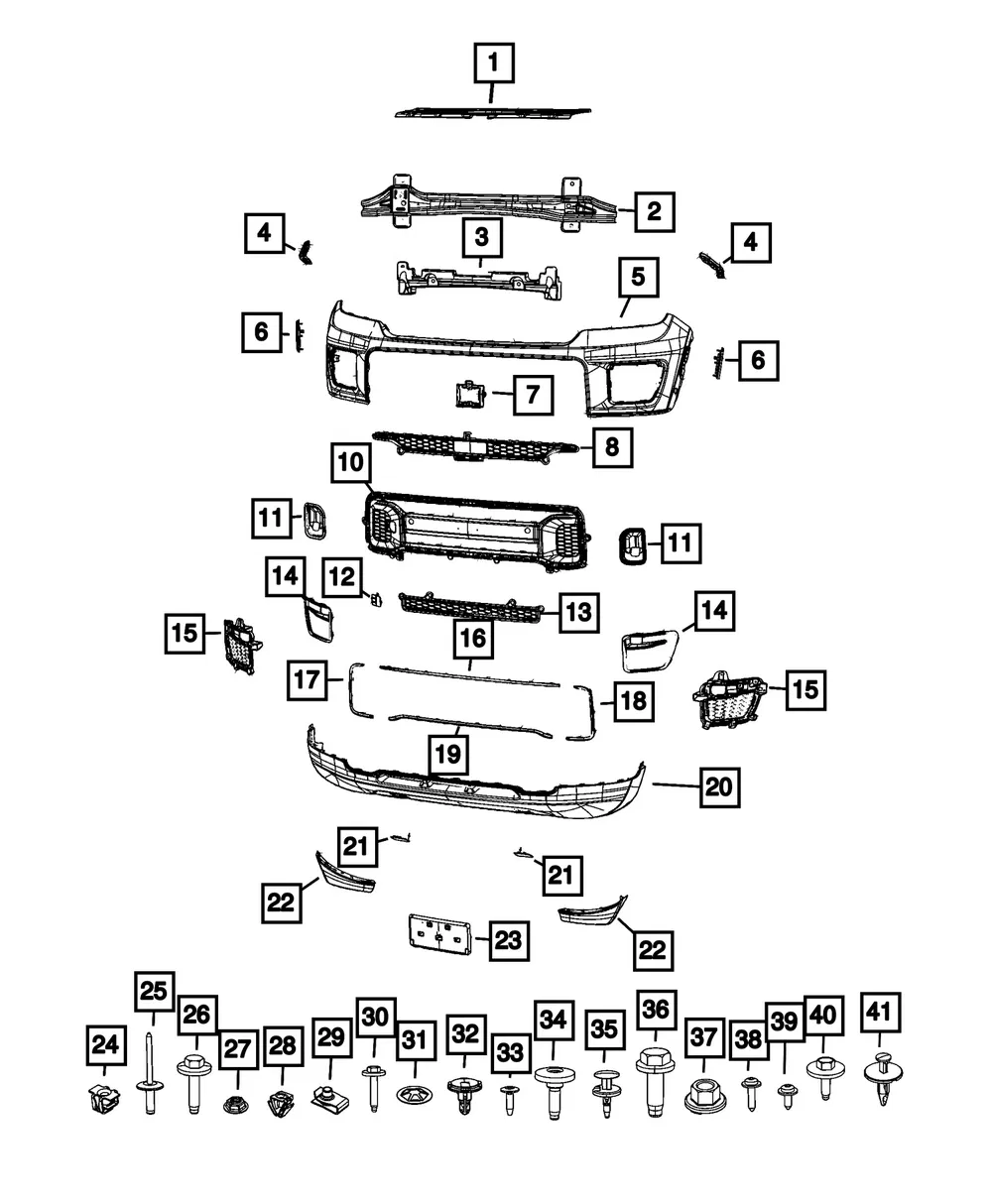 Bumper Cross-Member - Mopar (68459375ab)