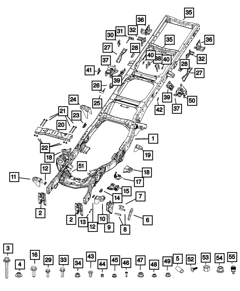 Fender Bracket - Mopar (68461725aa)