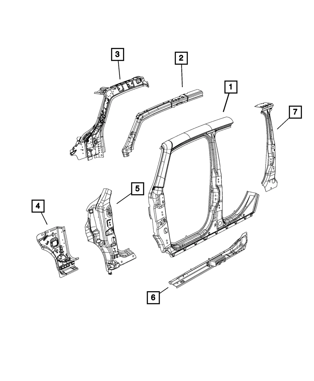 A Pillar Inner Panel, Right - Mopar (68465946aa)