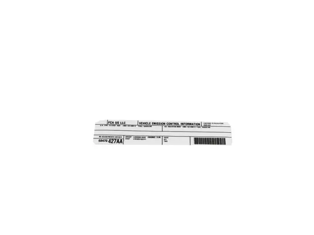 Label - Mopar (68470427aa)