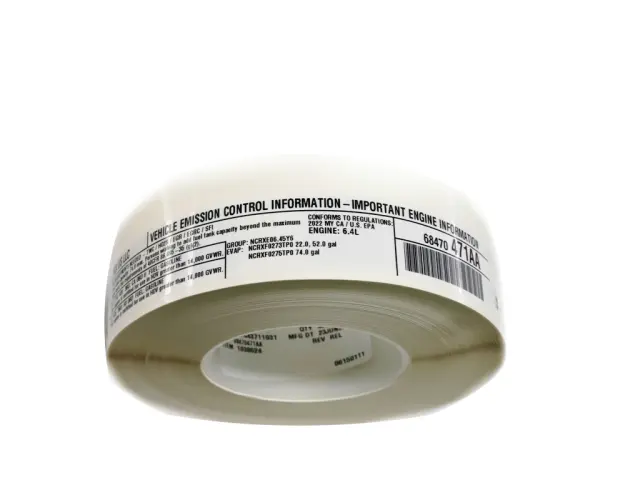 Label - Mopar (68470471aa)