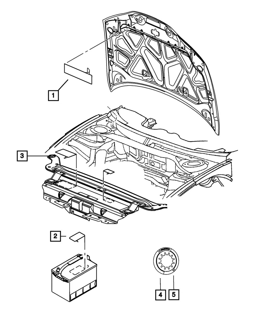 Vehicle Emission Control Information Label - Mopar (68470512aa)
