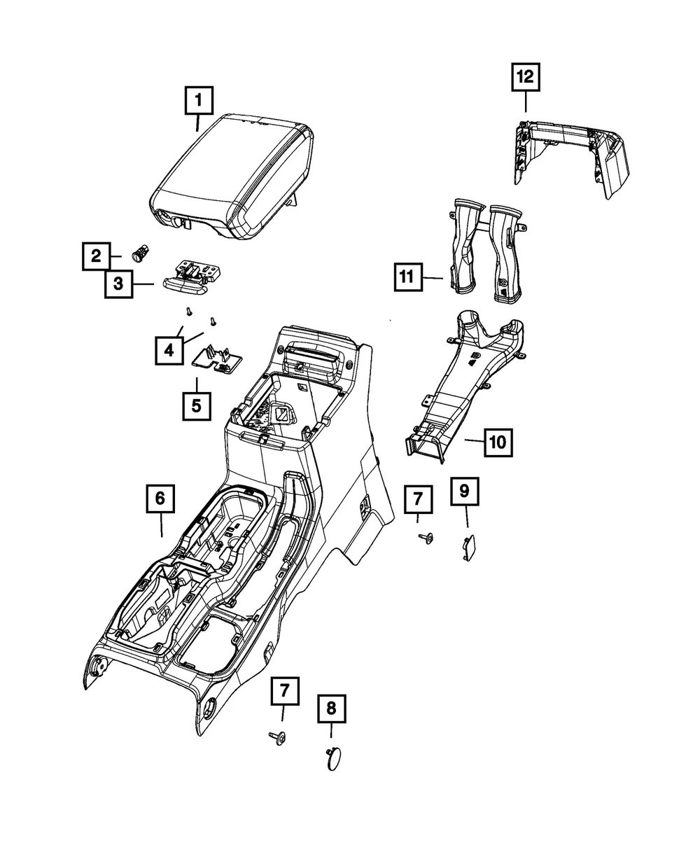 Latch Access Cover - Mopar (68470798AA) - view 5