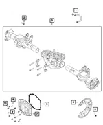 Splash Shield, Left - Mopar (68470837aa) - view 8