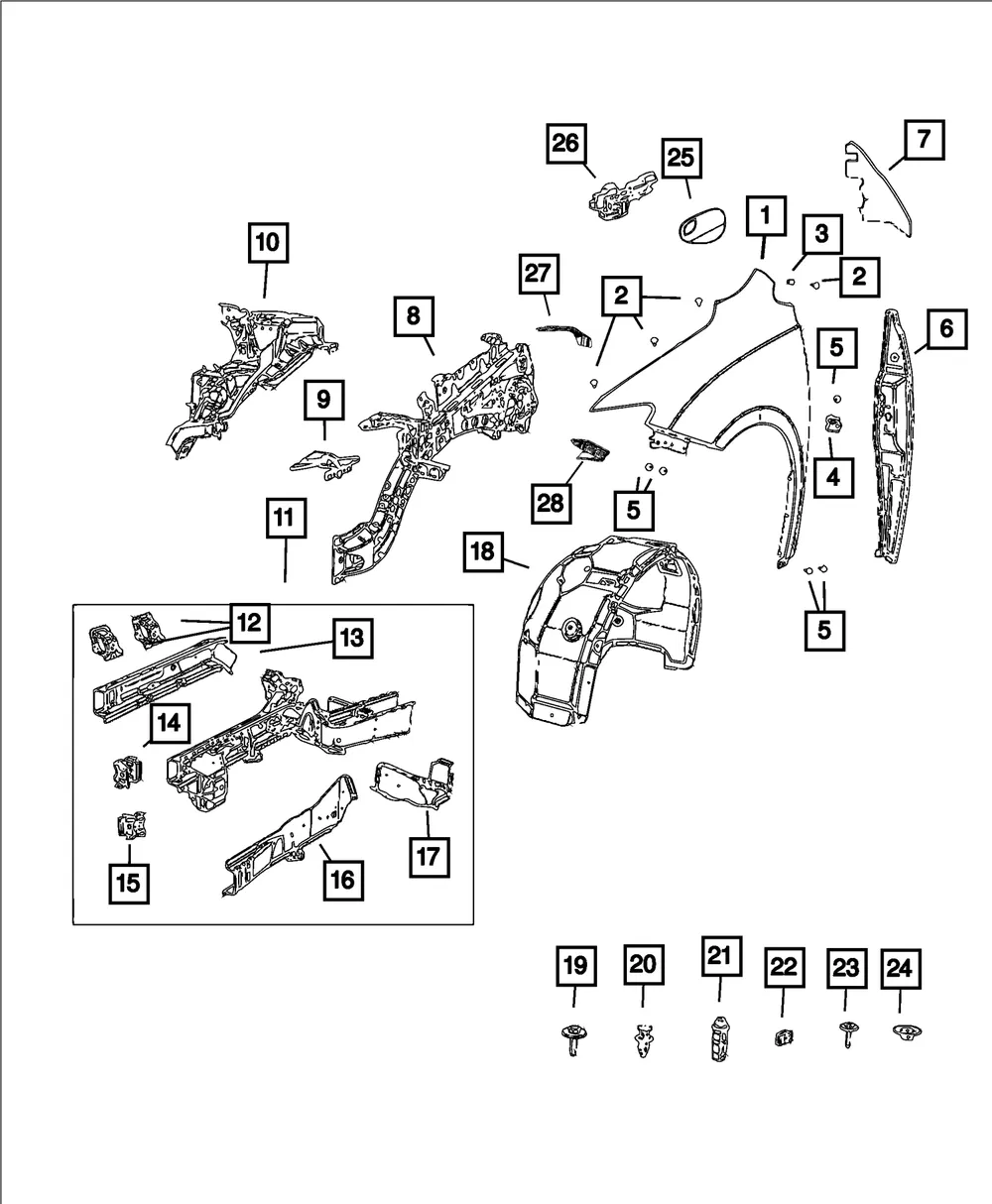 Shield-Splash - Driver's Side (LH) - Mopar (68477541AA) - view 4