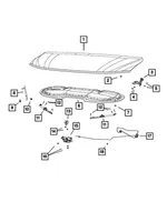 Hood Hinge, Right - Mopar (68488454aa) - view 8