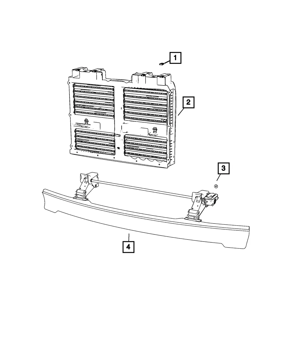 Active Shutter Grille - Mopar (68490958AC) - view 4