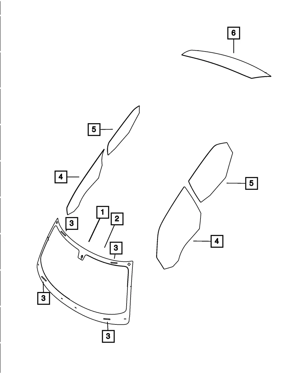 Windshield - Mopar (68493755ac)