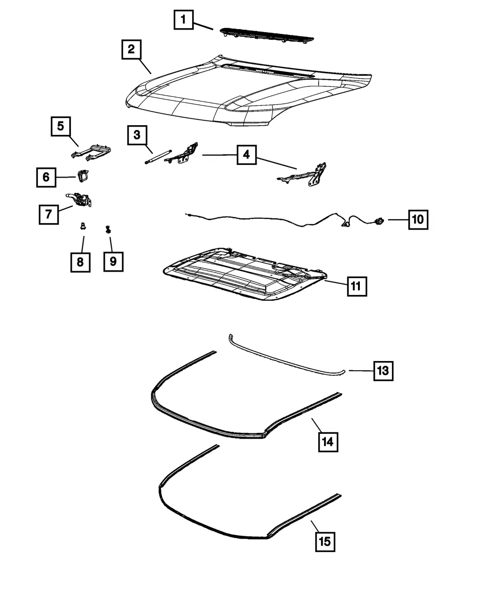 Hood - Mopar (68495222ab)