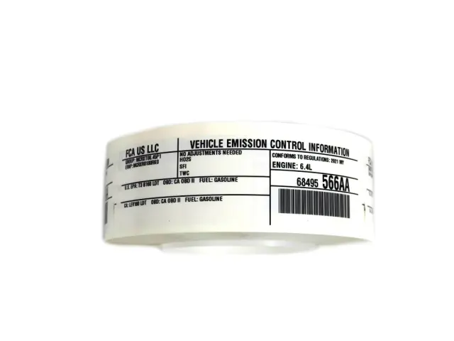 Label - Mopar (68495565aa) - view 3