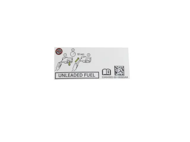 Fuel Label - Mopar (68499365aa) - view 3
