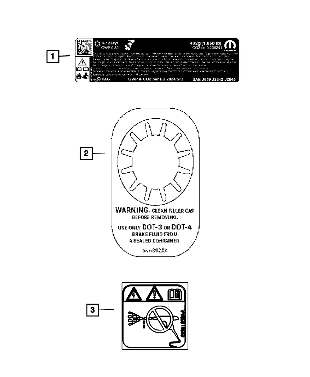 Warning Label - Mopar (68501853aa) - view 4