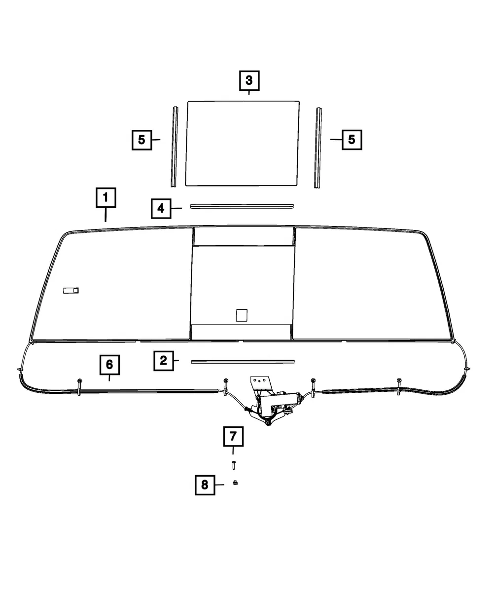 Backlite Glass - Mopar (68502283aa)