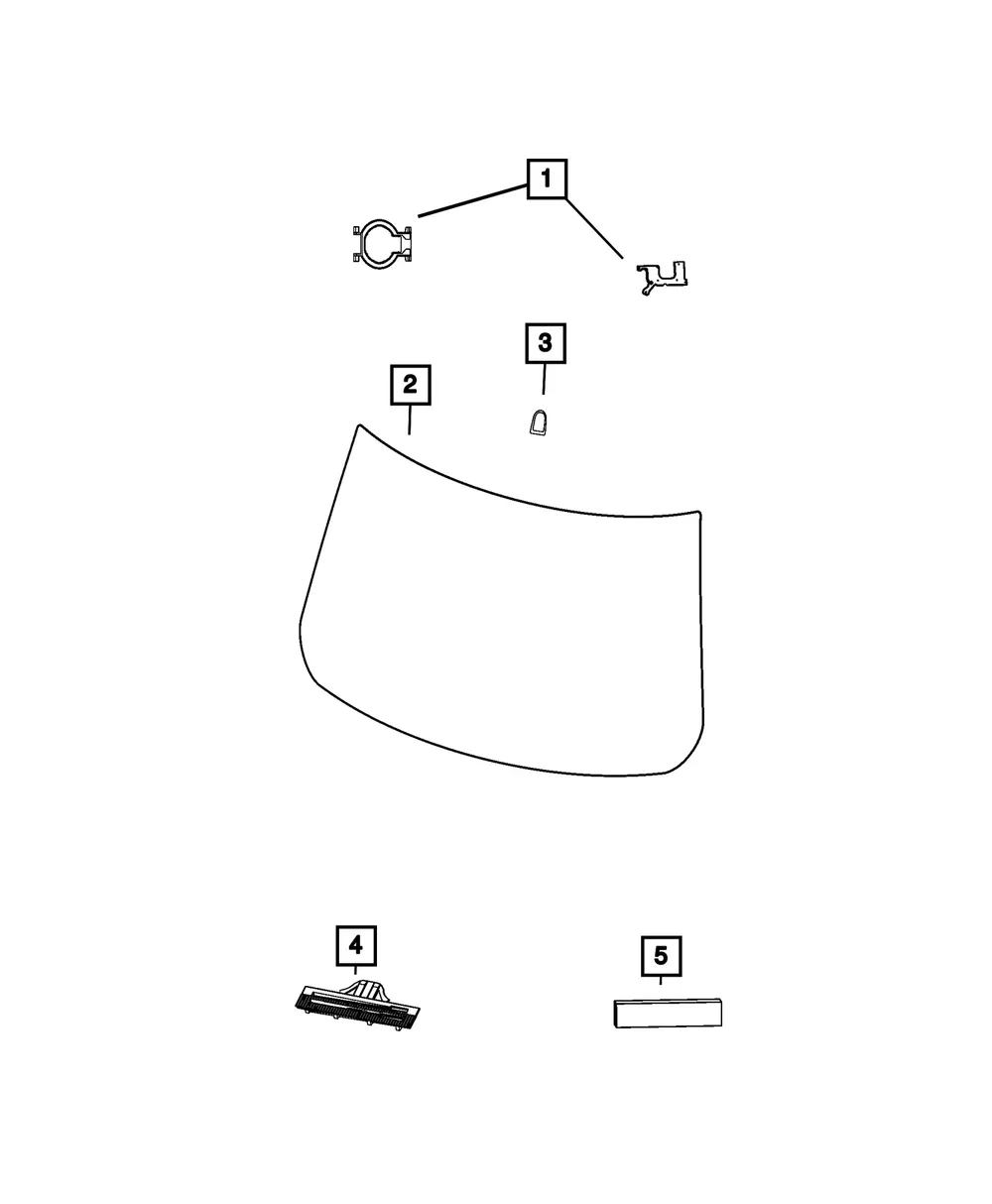 Windshield - Mopar (68505966aa)