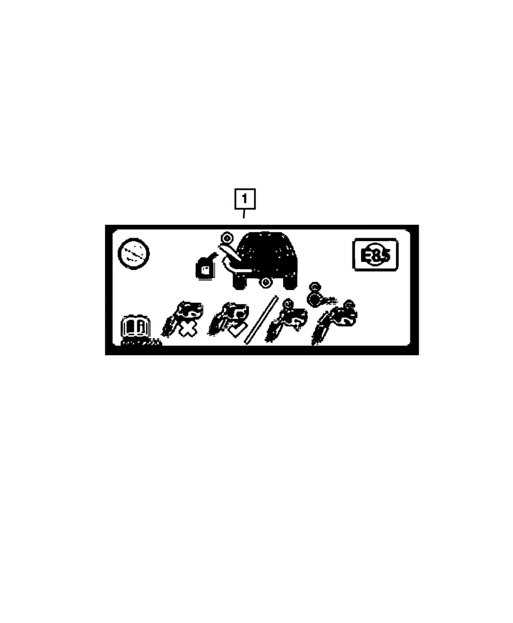 Fuel Door Label - Mopar (68505968aa)