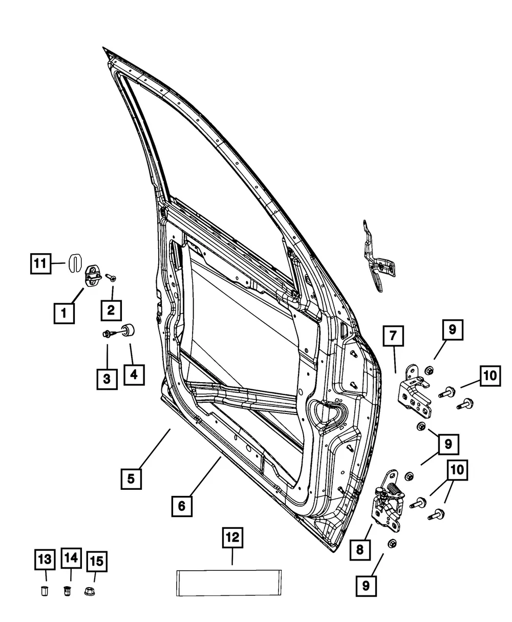 Front Door, Left - Mopar (68507123AB)