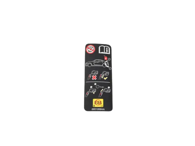 Fuel Fill Information Label - Mopar (68510687aa)
