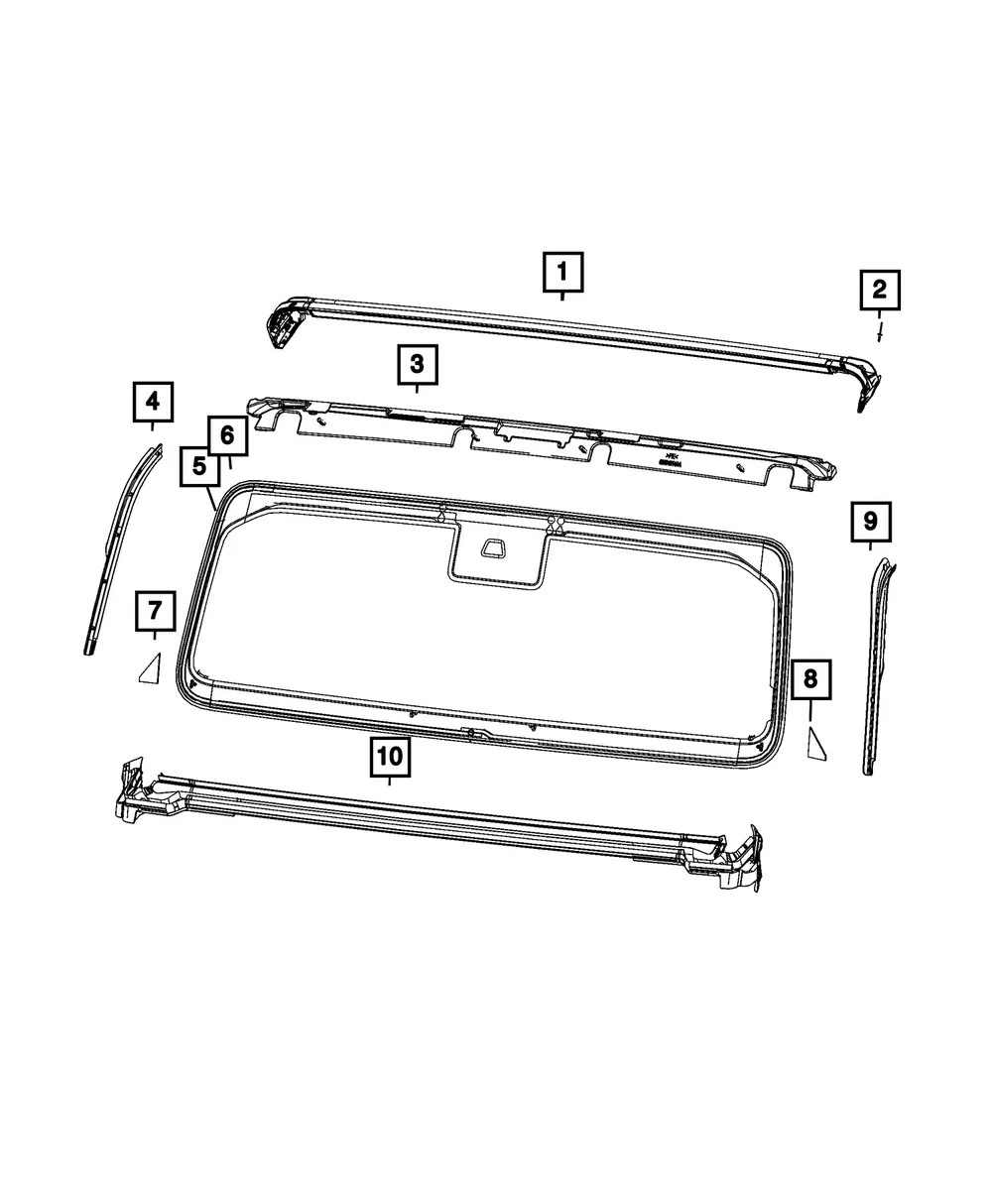 Windshield - Mopar (68517430AB)