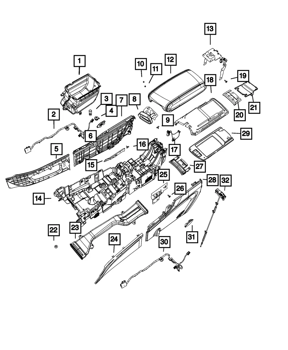 Hinge Cover - Mopar (68520033aa) - view 3