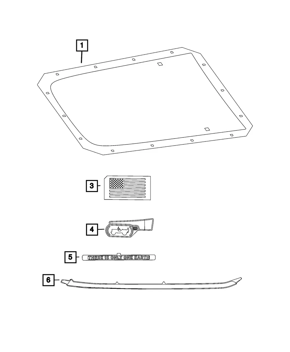 Decal, Right - Mopar (68527436aa)