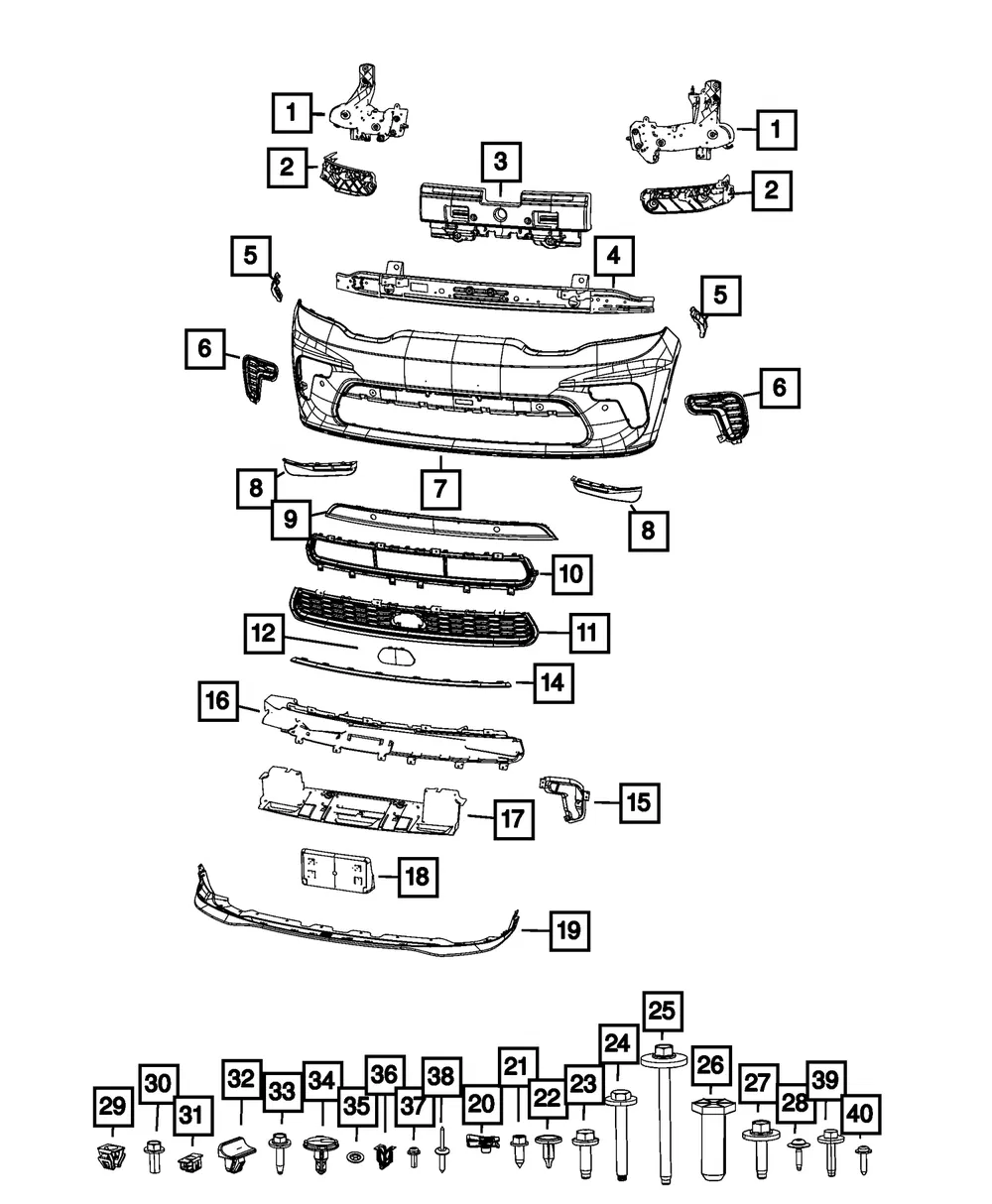 Fascia Bracket, Left - Mopar (68533283aa) - view 4