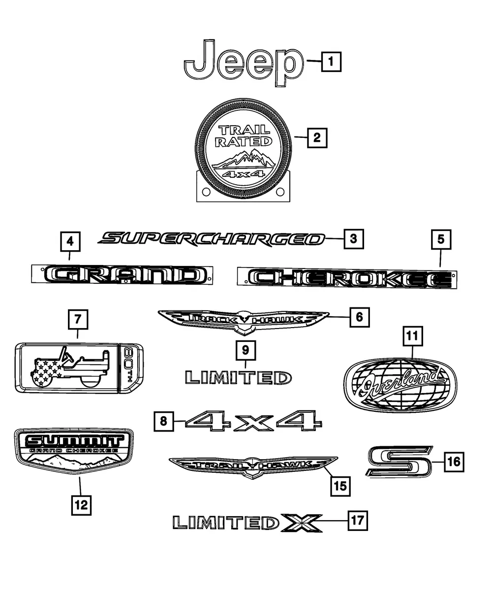 Fender Front Medallion - Mopar (68533558aa) - view 4