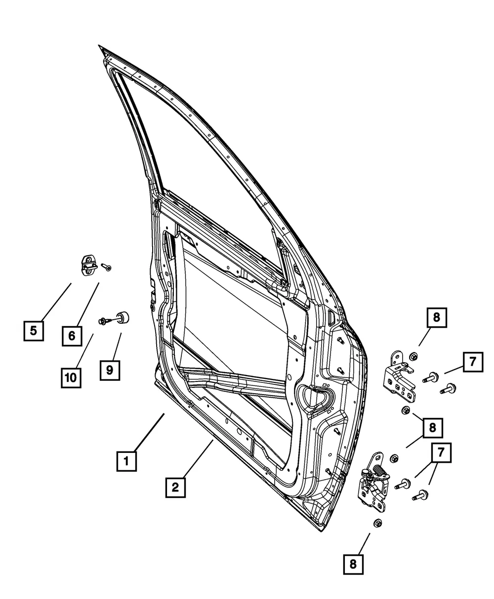 Front Door, Right - Mopar (68534364aa) - view 6