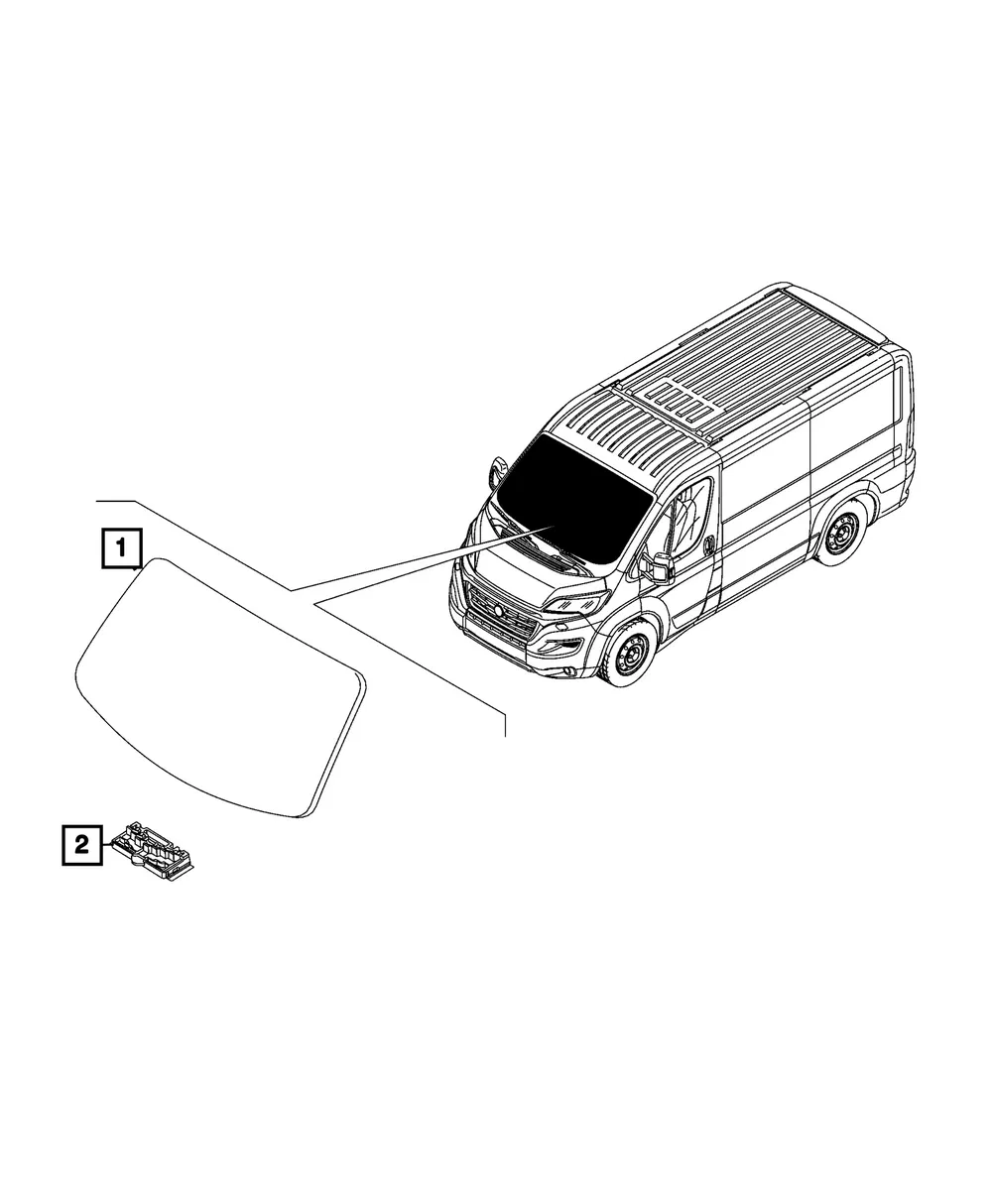 Windshield - Mopar (68534963AB)