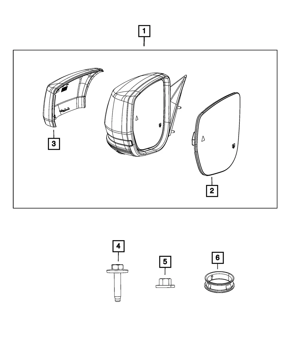 Mirror Cap, Right - Mopar (68541288aa) - view 4