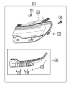 Fascia Bracket Kit, Left - Mopar (68542245aa) - view 8