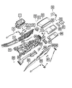 Console Lid Bumper - Mopar (68542446aa) - view 2