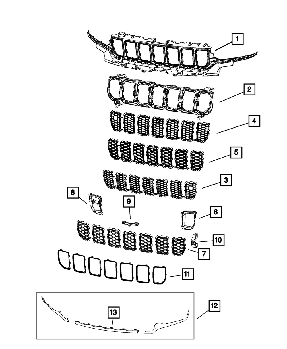 Texture Grille - Mopar (68543896ab) - view 6