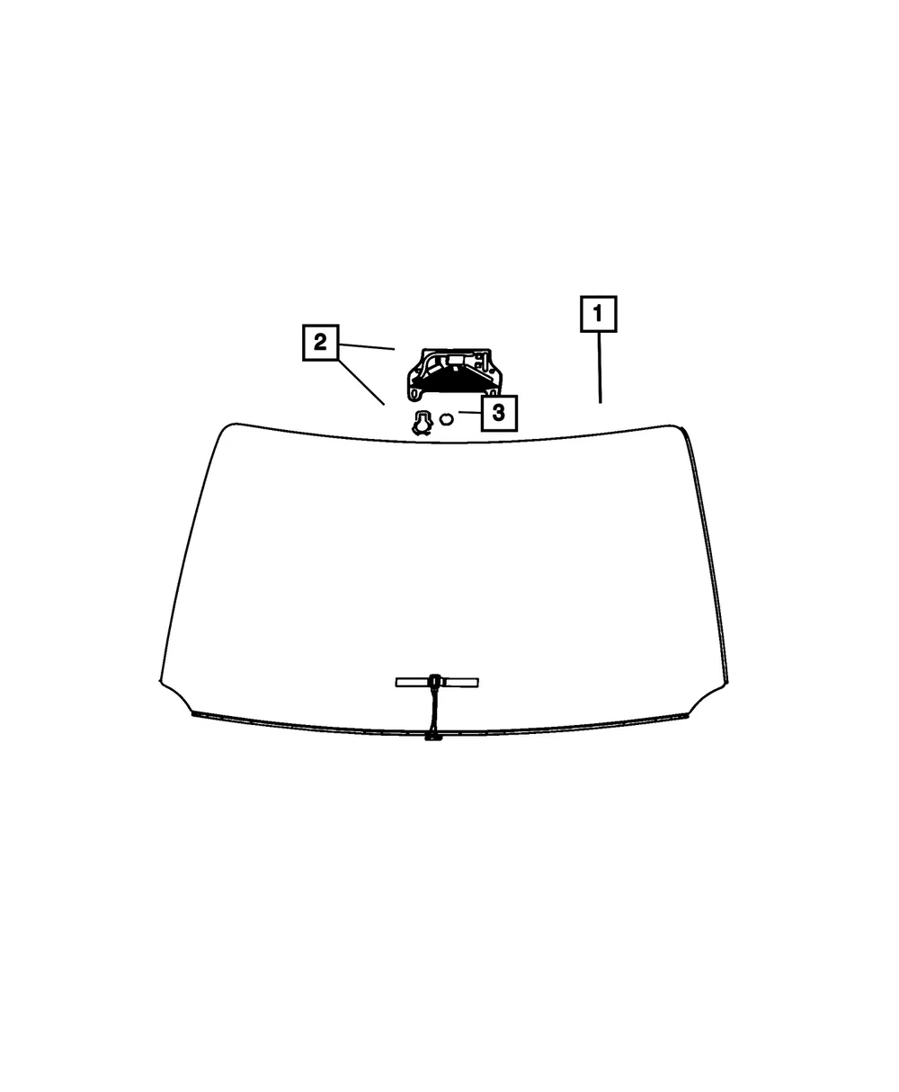Windshield - Mopar (68551528AB)