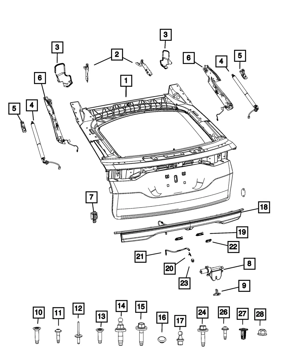 Windshield Washer Hose - Mopar (68563469AA) - view 3