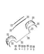 Wheel Flare Molding, Left - Mopar (68565165AC) - view 8