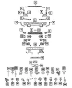 Fascia Bracket, Left - Mopar (68566870AA) - view 9