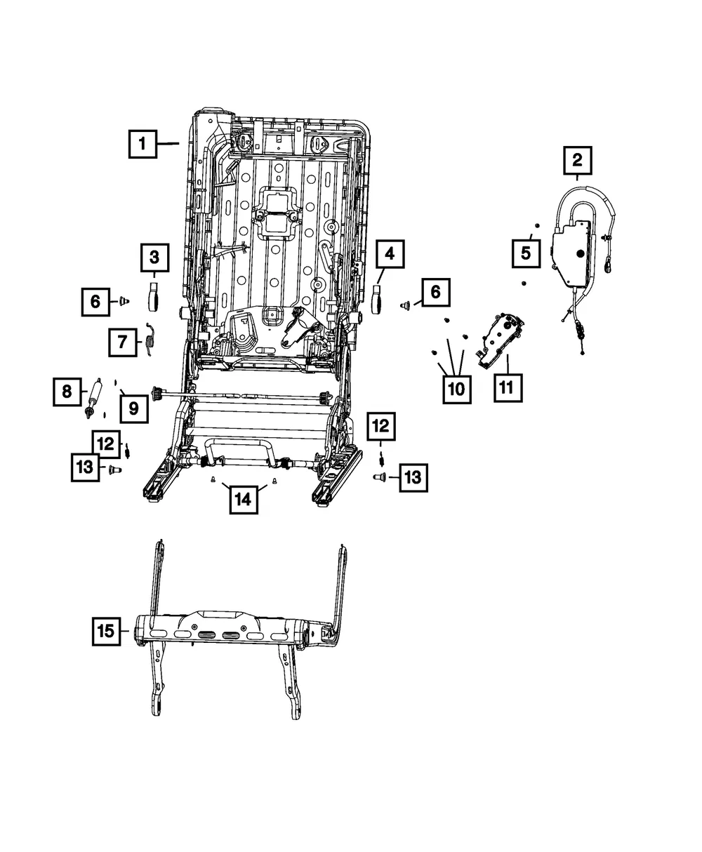Latch Release Cable Assembly - Mopar (68566936ac)