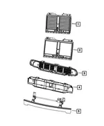 Active Shutter Grille - Mopar (68567923AD) - view 4