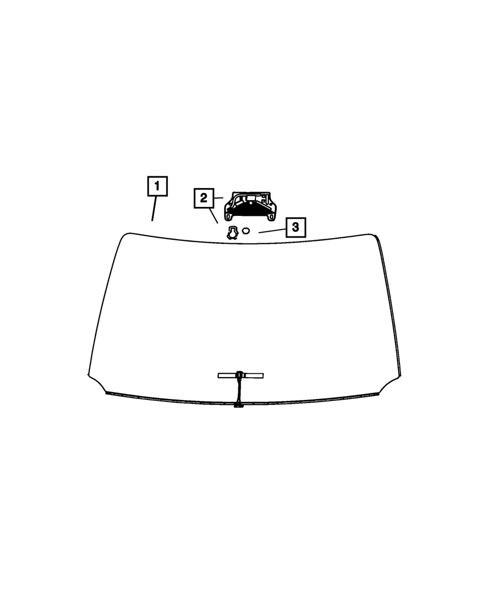 Windshield - Mopar (68575146AF)