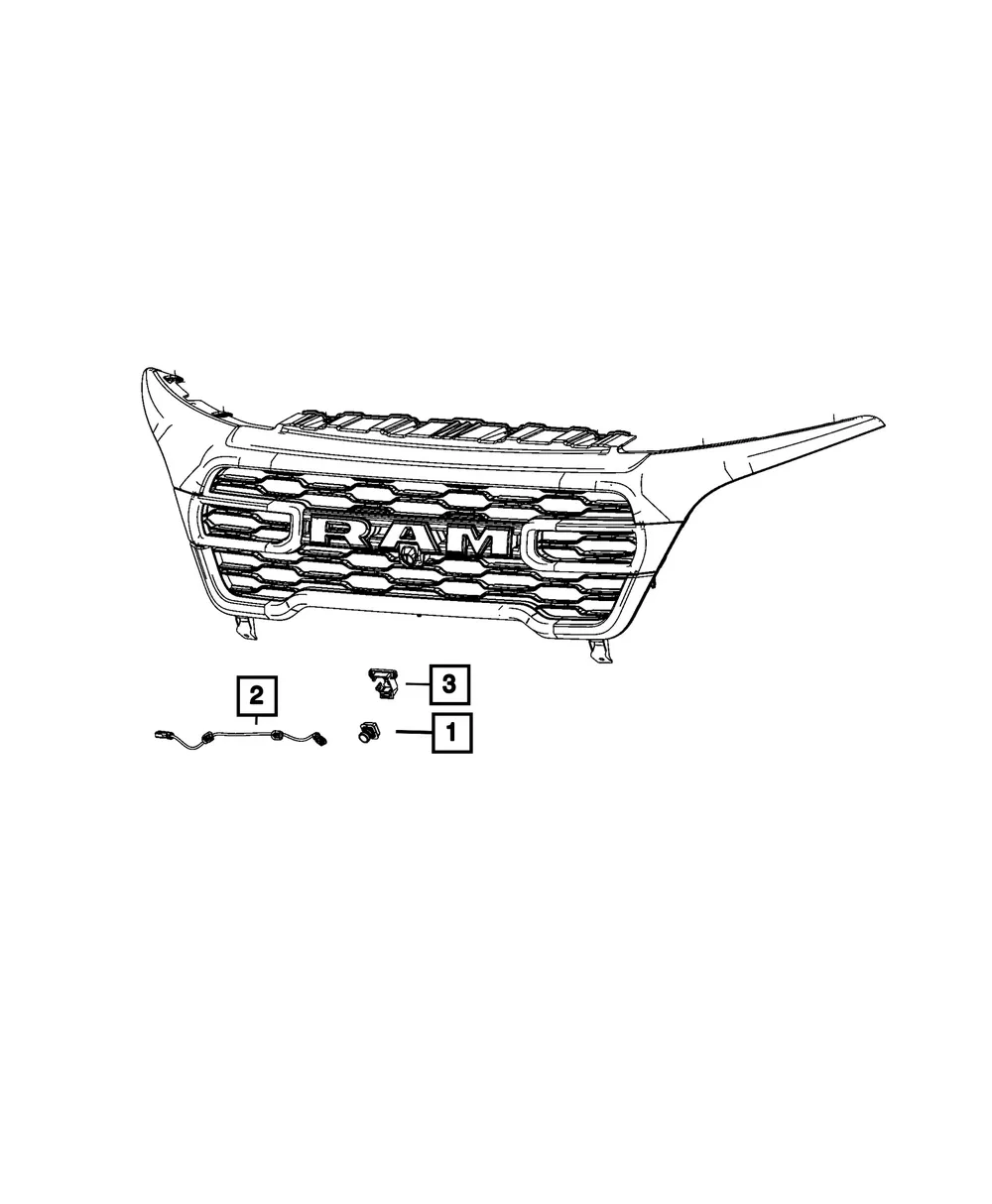 Grille Bracket - Mopar (68576750aa)