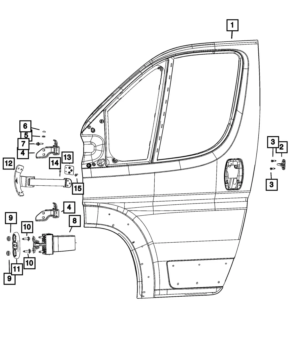 Front Door, Left - Mopar (68580463aa)
