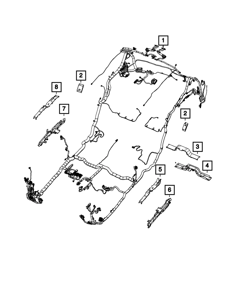 C-Pillar Trough - Mopar (68580614aa)