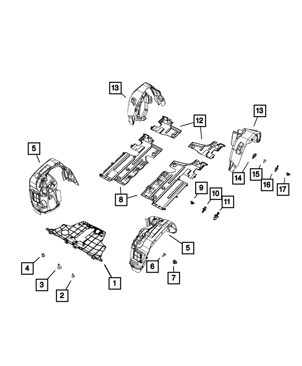 Splash Shield, Right - Mopar (68582995aa)